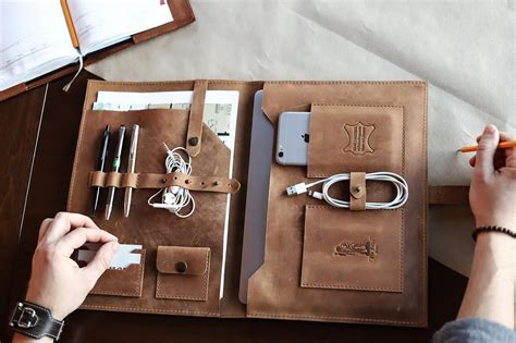 MacBook Leather Case / Organizer Planner / Leather Organizer Laptop Case | Etsy | Laptoptasche ...