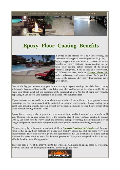 Epoxy_Floor_Coating_Benefits by Kelton Dustin - Issuu