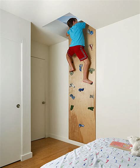 Kids Bedroom Design Idea: climbing wall - Captivatist