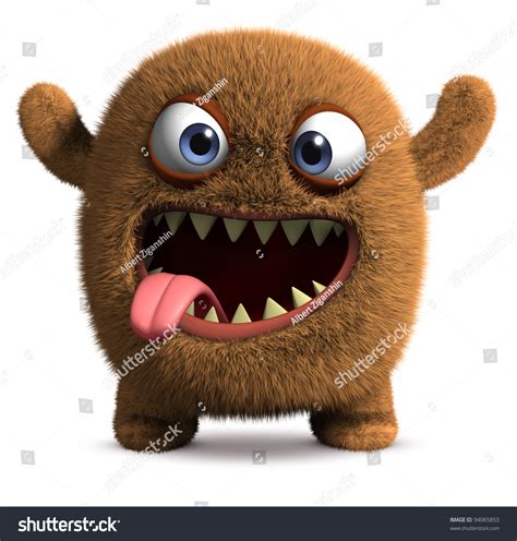 Happy Cartoon Monster Stock Photo 94065853 : Shutterstock