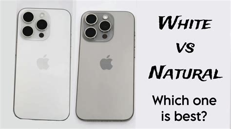 iPhone 15 Pro White vs Natural Titanium Color Comparison! - YouTube