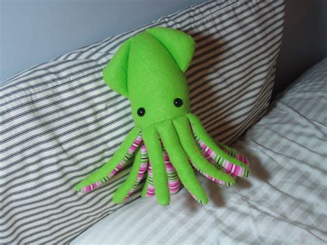 Squid Plush · A Squid Plushie · Sewing on Cut Out + Keep · Creation by Annie W.