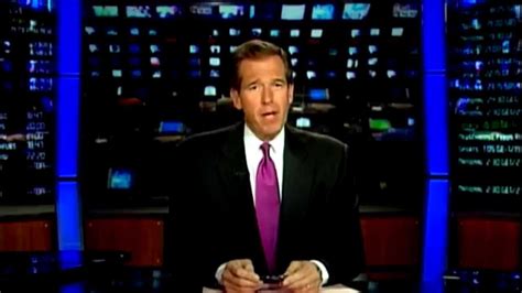 Brian Williams' first broadcast as anchor of NBC Nightly News - YouTube