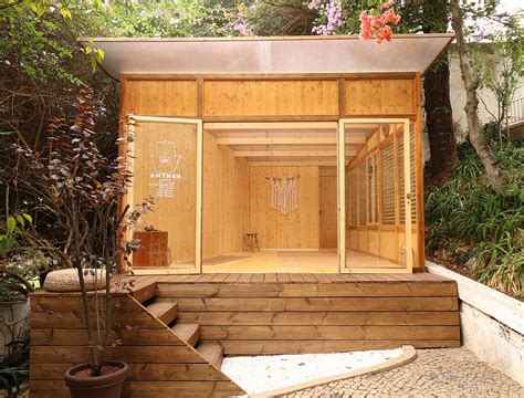 Well-Lit and Woodsy Garden Yoga Studio is a Serene Backyard Escape