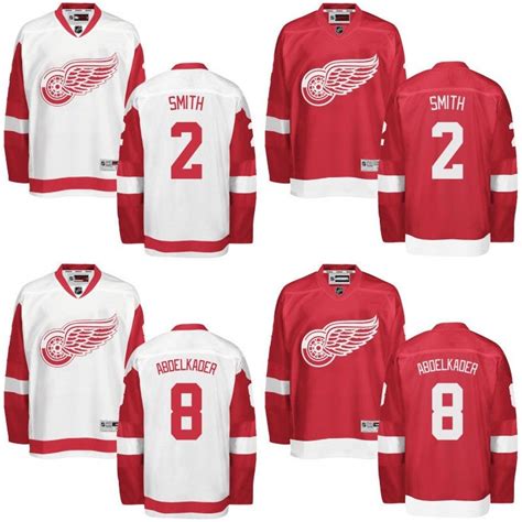 2017 2016 Men Detroit Red Wings Jerseys 2 Brendan Smith 8 Justin ...