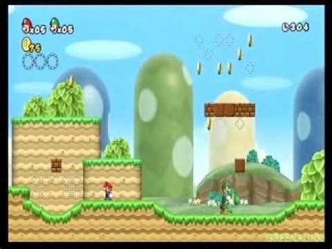 New Super Mario Brothers Wii Yoshi's Infinite flutter jump glitch - YouTube