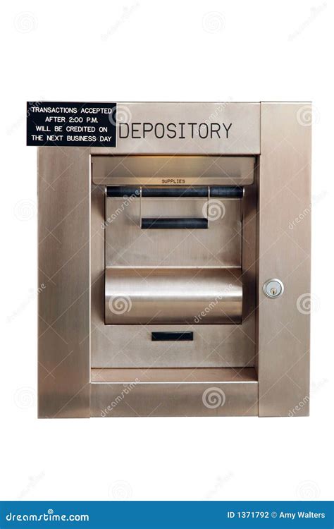 Night Deposit Box At A Bank - Isolated Stock Photography - Image: 1371792