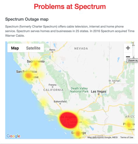 ISITZEN — Spectrum Internet Outage, Los Angeles Area