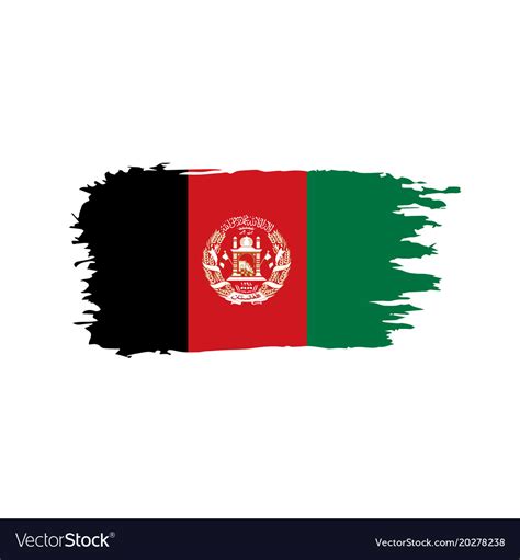 Afghanistan flag Royalty Free Vector Image - VectorStock