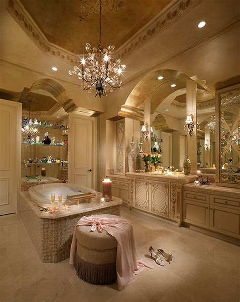 99 Romantic and Elegant Bathroom Design Ideas with Chandeliers | Dream ...