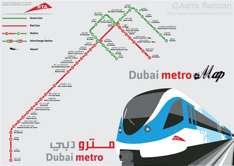 Dubai Metro Station map by aanis-ramzan on DeviantArt