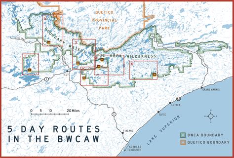 5-Day BWCA Canoe Routes — Friends of the Boundary Waters Wilderness