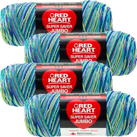 Red Heart Super Saver Yarn-Wildflower, Multipack Of 4 - Walmart.com