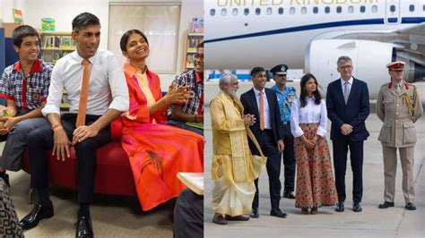 Rishi Sunak and Akshata Murty arrive in style: The First Lady of Britain is making heads turn ...