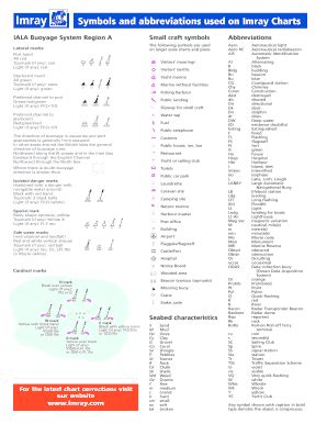 Fillable Online Symbols and abbreviations used on Imray Charts Fax Email Print - pdfFiller