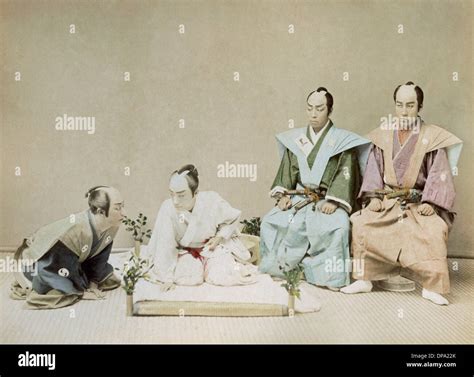 Japanese Actors, Harakiri Stock Photo - Alamy