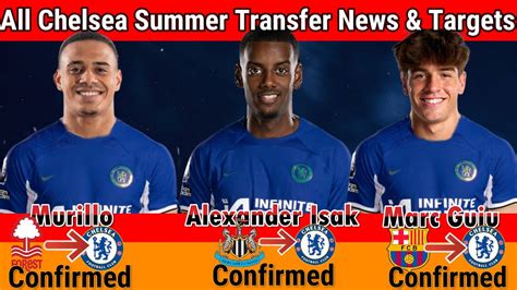 See ALL CHELSEA Confirmed Latest Summer TRANSFER News & Rumors |Transfer Targets 2024 With Isak ...