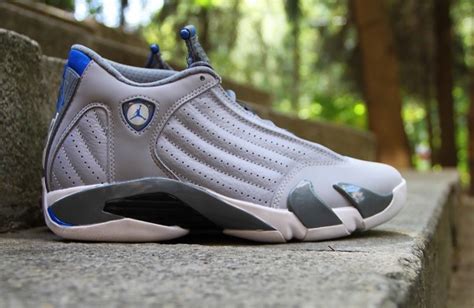 Air Jordan 14 Retro Wolf Grey/Sport Blue- New Images - WearTesters