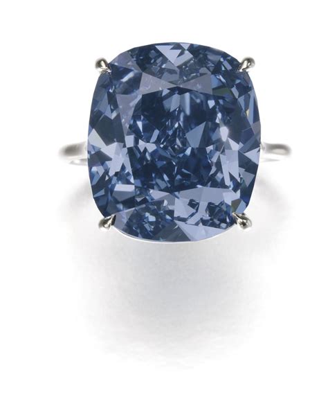 'The Blue Moon'An exceptional Fancy Vivid Blue diamond ring | lot ...