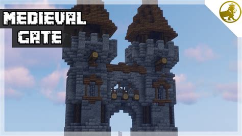 Minecraft | How to Build Medieval Gate | Tutorial Medieval Castle #01 - YouTube