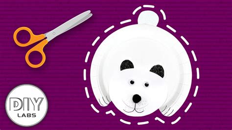 POLAR BEAR Winter Paper Plate Craft | Fast-n-Easy | DIY Labs - YouTube