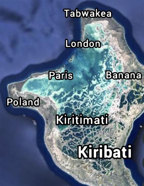 I feel like whoever created the country of Kiribati was like “how ridiculous of town names can I ...