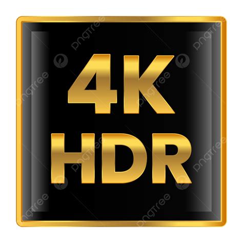 4k Vector Design Images, 4k Hdr Badge Png Image, 4k Hdr Icon, 4k Hdr ...