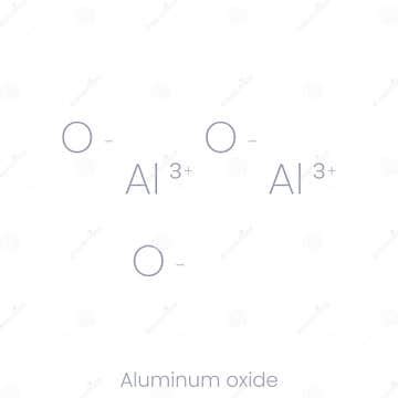 Aluminum Oxide Structure Icon with Gradient. Stock Vector ...