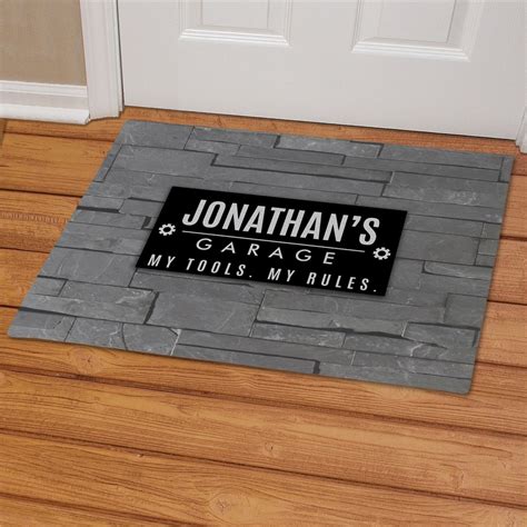 Personalized My Tools My Rules Doormat | GiftsForYouNow