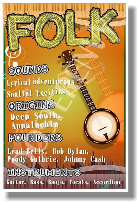 PosterEnvy - Folk - NEW Music Poster (mu084)