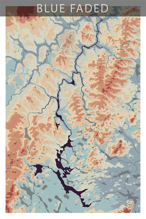 Allagash River Map, Allagash Maine Elevation Print - Etsy