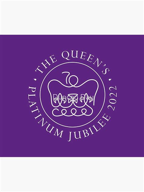 "The Queens Platinum Jubilee Logo on Pantone background" Poster by ...