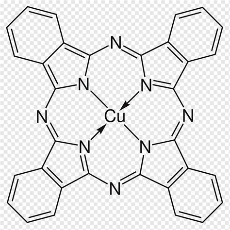 Phthalocyanine Blue BN Phthalocyanine Green G Pigment Structure, others, blue, angle, white png ...