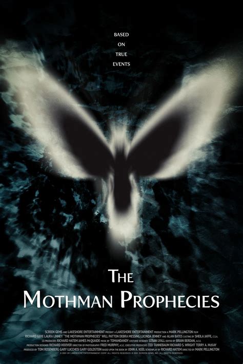 Poster for The Mothman Prophecies by Scott Saslow. #themothmanprophecies #markpellington # ...