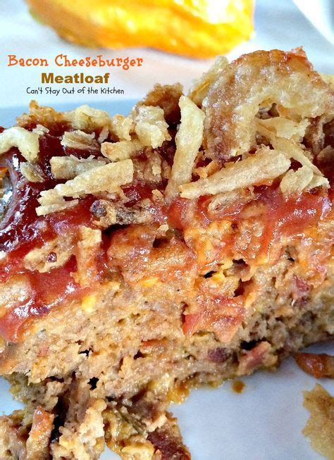 Bacon Cheeseburger Meatloaf - Paula Deen | Cheeseburger meatloaf, Bacon ...