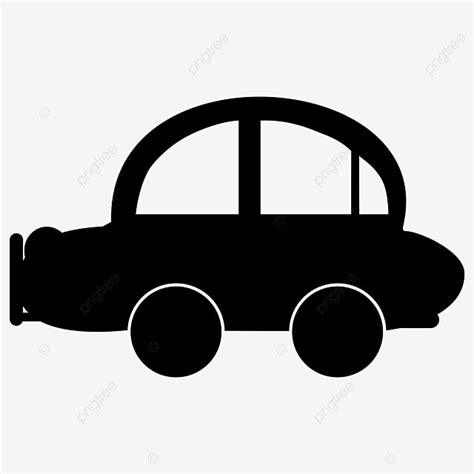 Car Side View Silhouette PNG Free, Simple Side Of Car Silhouette, Small ...