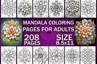 Mandala Coloring Book for Adults Graphic by Design Zone · Creative Fabrica