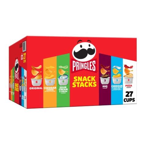 Pringles Snack Stacks Variety Pack Potato Crisps Chips Snack Packs, 19. ...