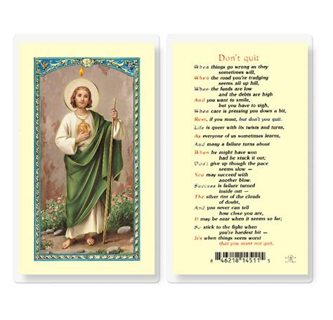 Saint Gerard Thanksgiving Prayer Laminated Holy Card - 25 Pack - Buy ...