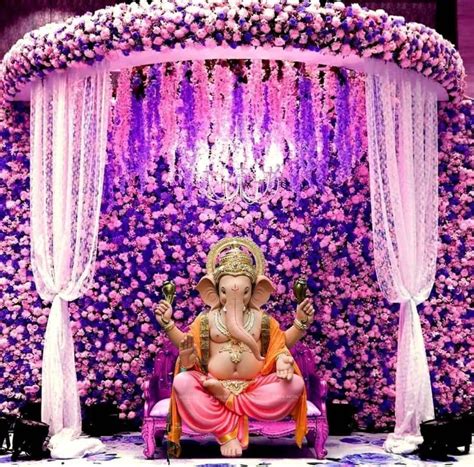 10 Ganpati Flower Decoration Ideas for Home