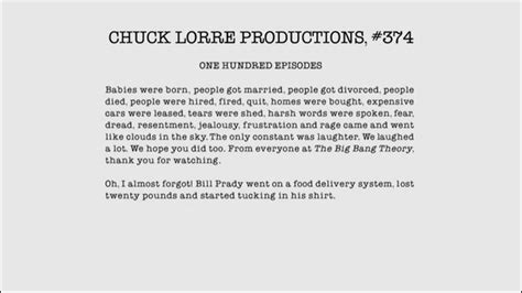 Chuck lorre creates his 600th vanity card for the big bang theory – Artofit