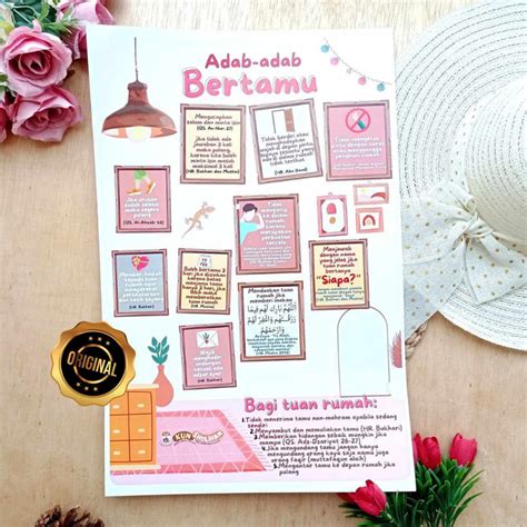 Jual Poster Adab Bertamu - Kun Sholihah | Shopee Indonesia