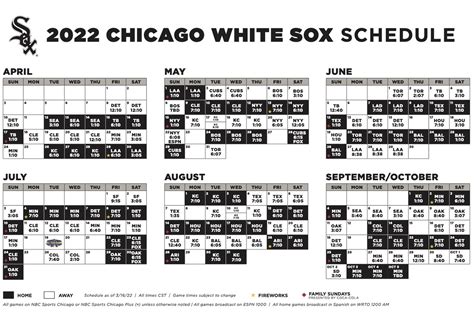 Chicago White Sox revised 2022 schedule is out! - South Side Sox