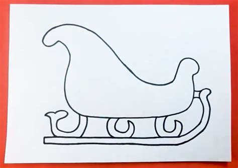 Easy Santa Sleigh Drawing