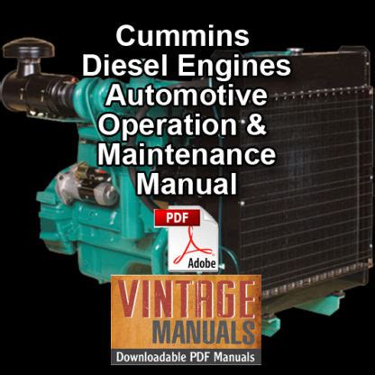 Cummins Automotive Diesel Engines Operation and Maintenance Manual ...