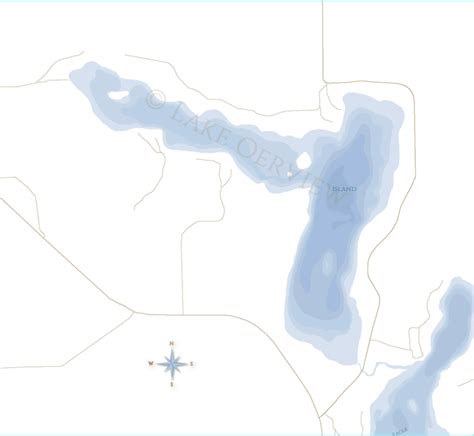 Island Lake Map, Hubbard County MN - Etsy