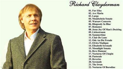 Richard Clayderman greatest hits || The Best Of Richard Clayderman - YouTube