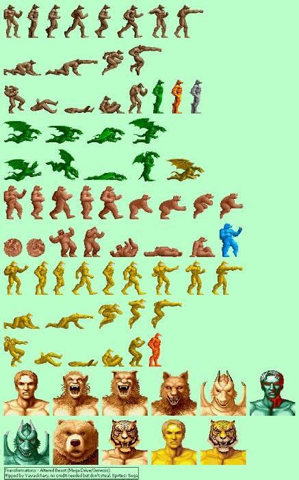 Pin by José Luis on Altered Beast in 2020 | Altered beast, Beast, Video game sprites