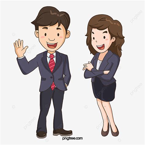 Office Worker PNG Picture, Cartoon Office Workers, Cartoon, Office Worker, To Work PNG Image For ...