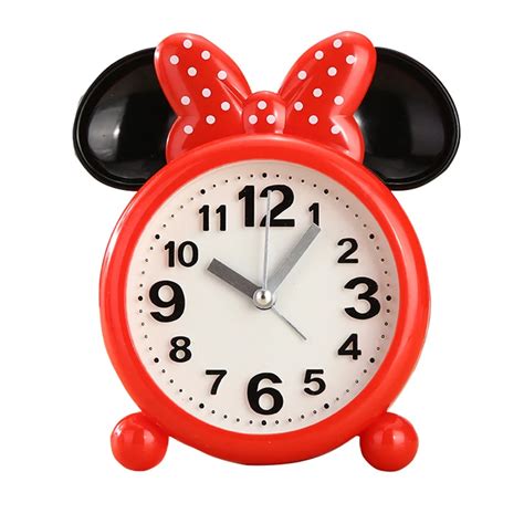 Disney explosion cartoon Mickey Minnie Mouse alarm creative personality blue pink red alarm ...